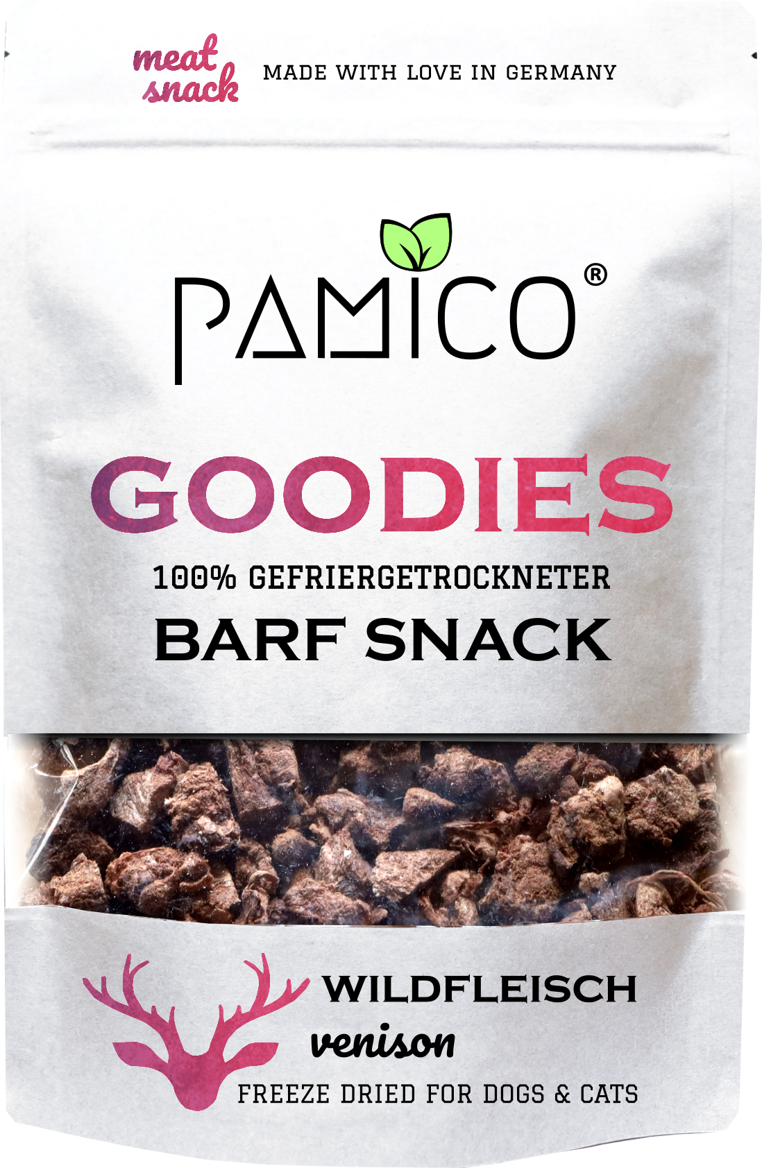 Wildfleisch gefriergetrocknet - BARF Snack Goodies for dogs & cats