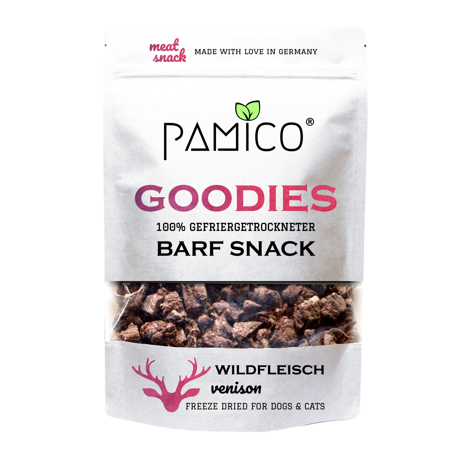 Gefriergetrocknetes Wildfleisch Goodies für Hunde & Katzen – Natürlicher Snack reich an Eisen & Vitamin B