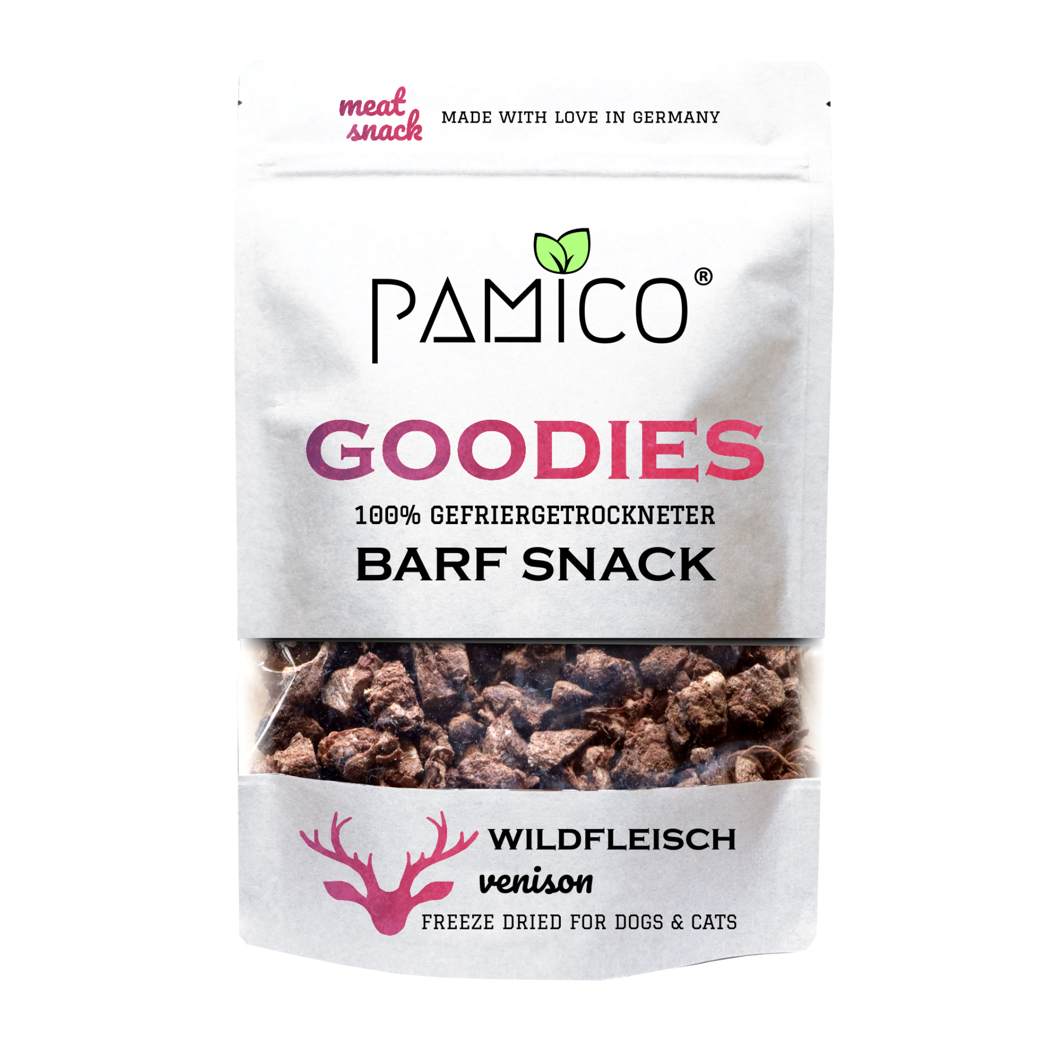 Gefriergetrocknetes Wildfleisch Goodies für Hunde & Katzen – Natürlicher Snack reich an Eisen & Vitamin B