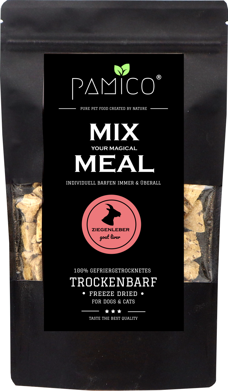 Ziegenleber gefriergetrocknet - MIX MEAL Trockenbarf - Pamico
