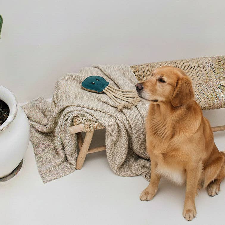 Hundespielzeug aus Leder "Krake"
